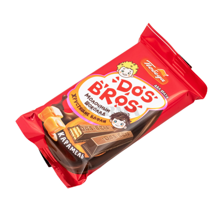 Шоколадные конфеты "Победа Вкуса Dos Bros" молочные, карамель 37г