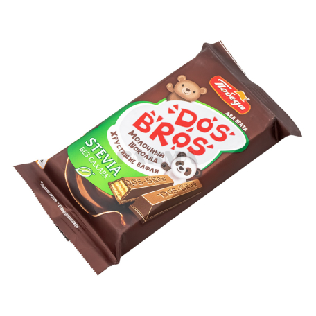 Шоколадные конфеты "Победа Вкуса Dos Bros" молочные, стевия, без сахара 37г