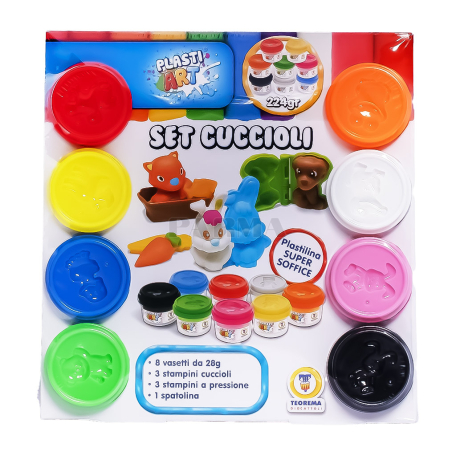 Toy "Teorema" plasticine, animals 8x28g