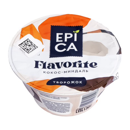 Կաթնաշոռային արտադրանք «Epica Flavorite» կոկոս, նուշ 8.9% 130գ