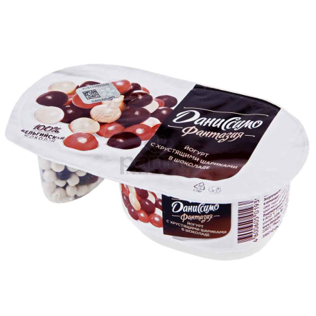 Յոգուրտ «Danone Даниссимо Фантазия» շոկոլադե գնդիկներ 6.9% 105գ