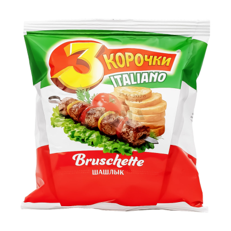 Crispbreads "3 Korochki" barbecue 105g