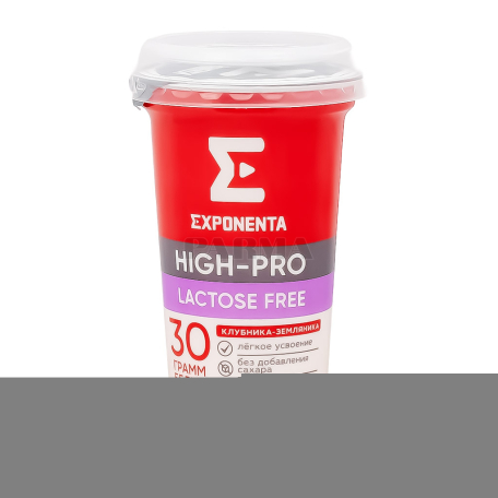 Milk drink "Exponenta High-Pro" strawberry, fragaria, sugar free 250g