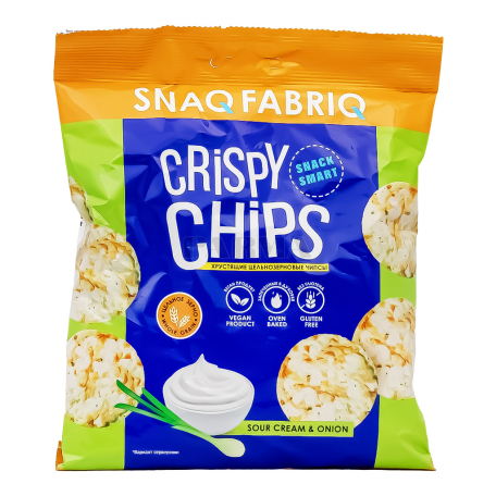 Chips "Snaq Fabriq" onion, sour cream, gluten-free 50g