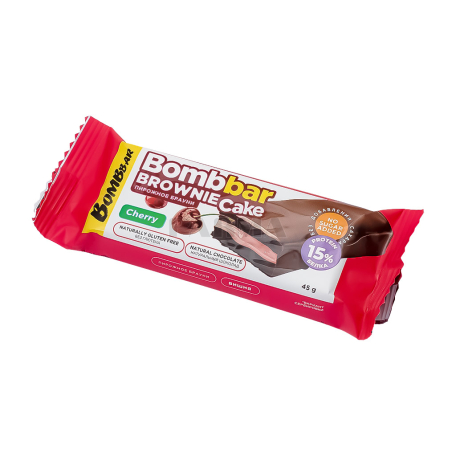 Cookies "BombBar Protein" brownie, cherry, sugar free 45g