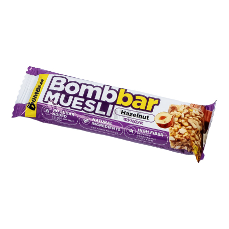 Baton-muesli "BombBar" hazelnut, sugar free 45g
