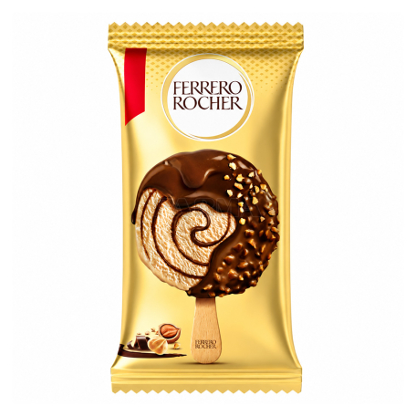 Պաղպաղակ «Ferrero Rocher» էսկիմո, կաթնային շոկոլադ, պնդուկ 63.5գ