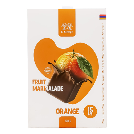 Marmalade "El Campo" orange, glazed 330g