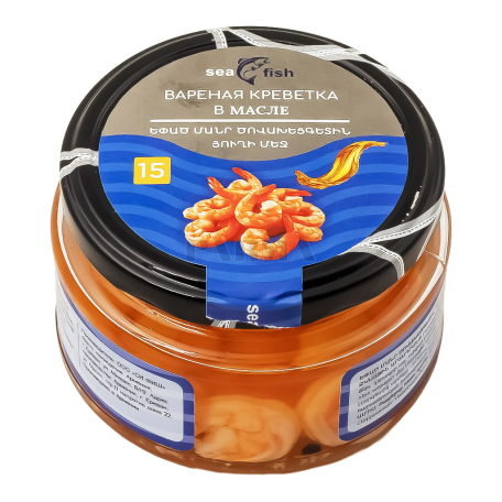 Shrimp "Sea Fish" boiled, in oil 170g