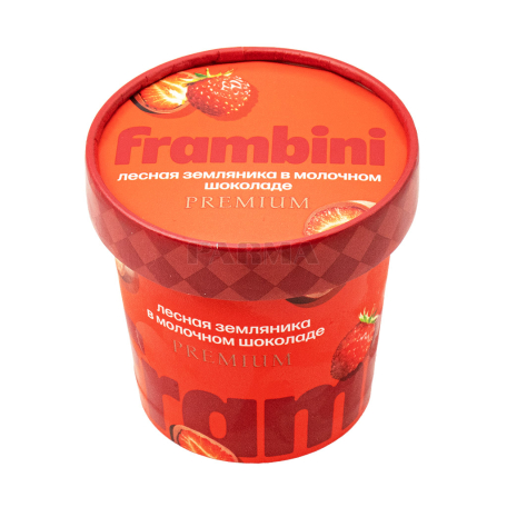 Земляника "Frambini" молочный шоколад, замороженная 60г