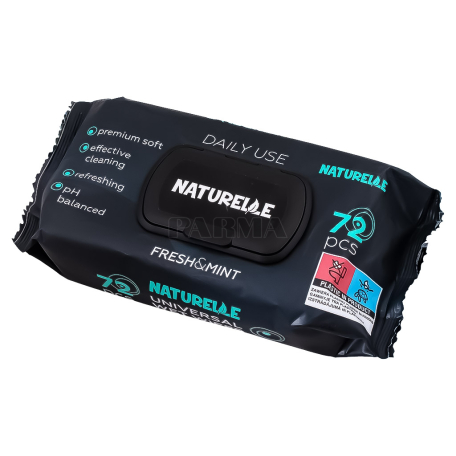 Салфетки влажные "Naturella" универсальные, мятные 72шт