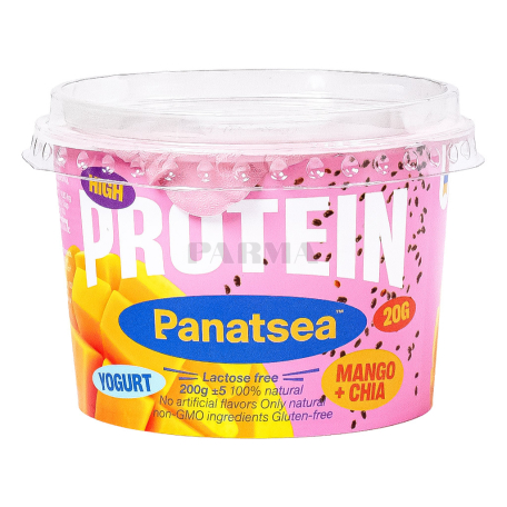 Յոգուրտ «Panatsea Protein» մանգո, չիայի սերմեր, առանց լակտոզա 240գ