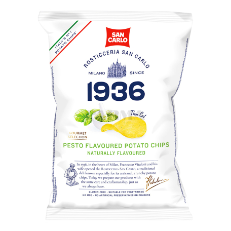 Чипсы "San Carlo" соус песто 100г
