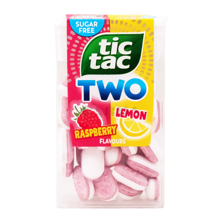 Ice sugar "Tic Tac Two" lemon, raspberry, sugar-free 38.5g