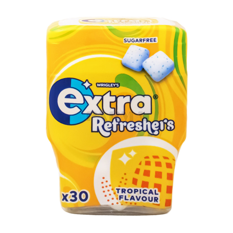 Жевательная резинка "Extra" тропические фрукты, без сахара 67г
