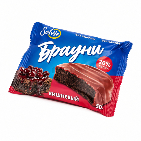 Cookie "Solvie" brownie, cherry, sugar free 50g