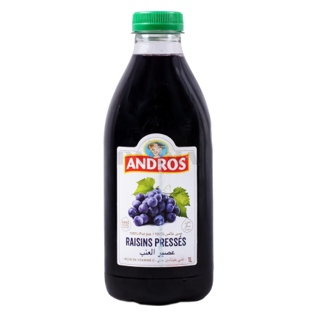 Натуральный сок "Andros" виноград 1л