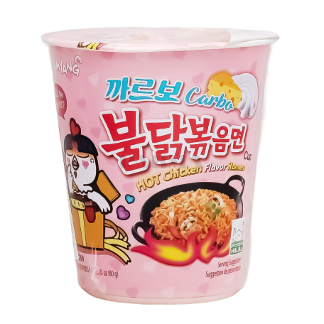 Լապշա «Samyang Ramen» հավի միս, կարբոնարա սոուս, կծու 80գ