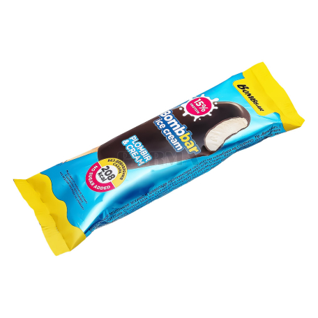 Ice cream "BombBar" eskimo, plombir, cream, vanilla, sugar-free 70g