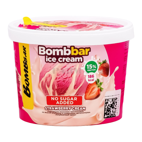 Ice-cream "BombBar Protein" strawberry, sugar-free 150g