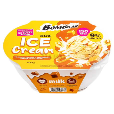 Ice-cream "BombBar" caramel, sugar-free 400g
