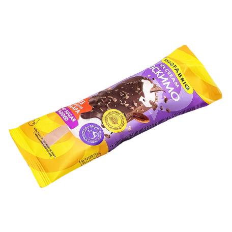 Ice cream "Snaq Fabriq" eskimo, chocolate, almond, sugar free 70g
