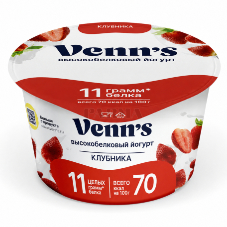 Yoghurt "Venn`s" strawberry 0.1% 130g