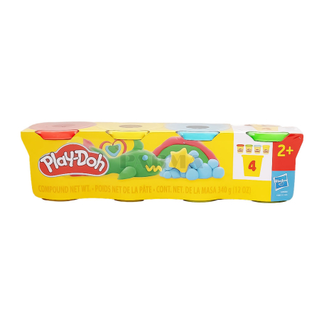 Ծեփամածիկ «Play-Doh» հավաքածու 4հատ 340գ