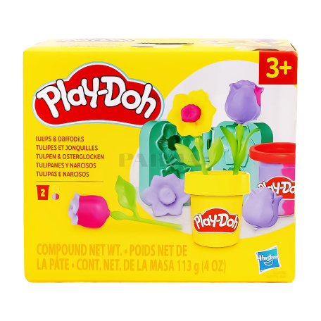 Playset "Play-Doh Tulips & Daffodils" with modeling compound 113g