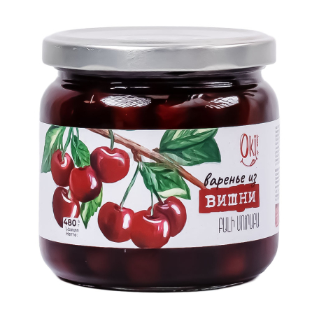 Варенье "OkiChmoki" вишня 480г