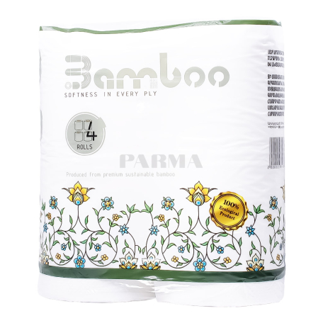 Զուգարանի թուղթ «Bamboo» եռաշերտ 4հատ