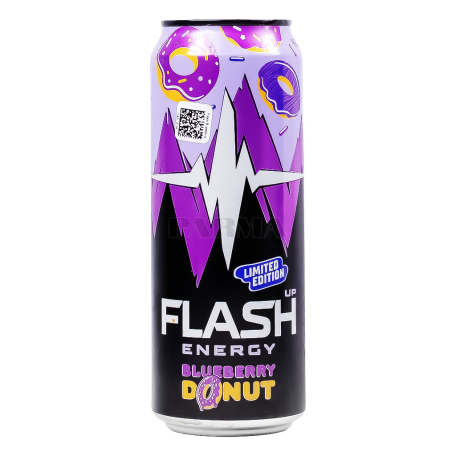 Энергетический напиток "Flash Up Energy" черничный донат 450мл