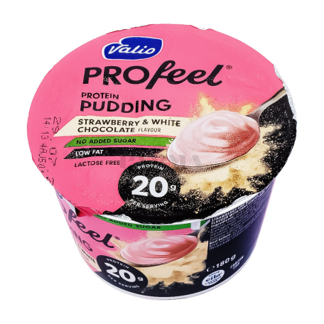 Pudding "Valio Protein" strawberry, white chocolate, sugar-free 180g