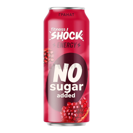 Energy drink "FitnessShock Energy" pomegranate, sugar-free 450ml
