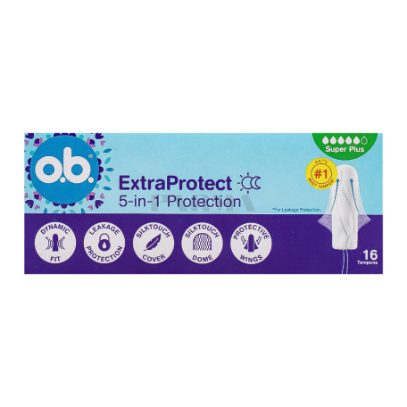 Տամպոններ «o.b. Extra Protect Super Plus» 16հատ