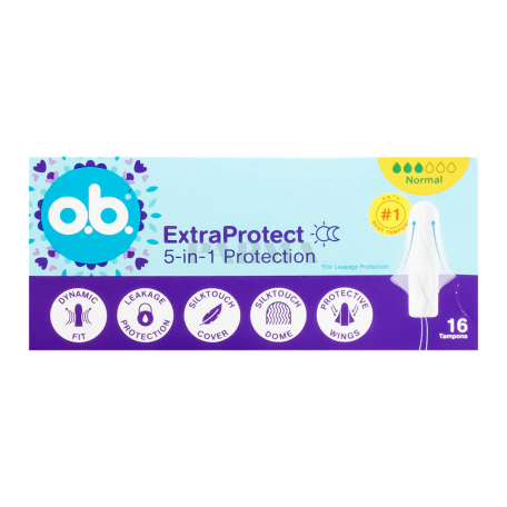 Տամպոններ «o.b. Extra Protect Normal» 16հատ
