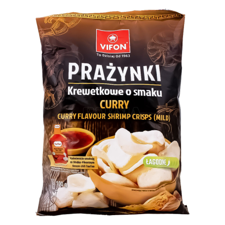 Chips "Vifon Tao Tao" shrimp, curry, hot 100g