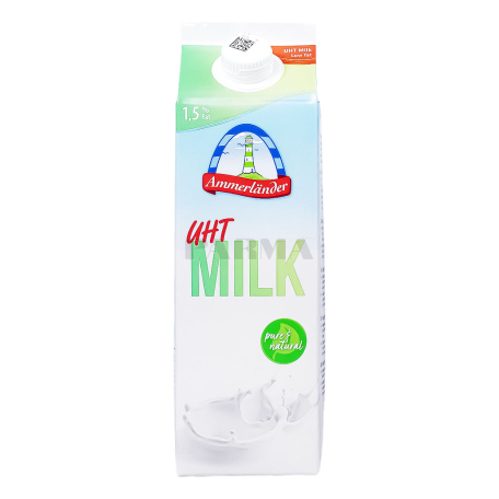Milk "Ammerlander" ultrapasteurized 1.5% 1l