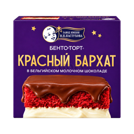 Տորթ «Пастухова» բենտո, Կարմիր թավիշ 60գ