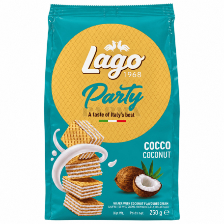 Waffle "Lago Party" coconut 250g