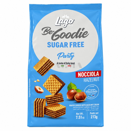 Waffle "Lago Party Be-Goodie" hazelnut, sugar-free 213g