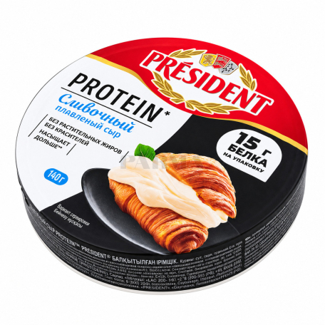 Сыр плавленый "President Protein" сливочный 140г
