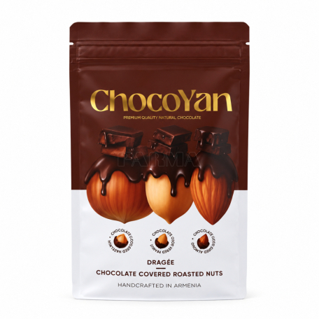 Драже "Choco Yan" миндаль, арахис, фундук, молочный, тёмный шоколад 200г
