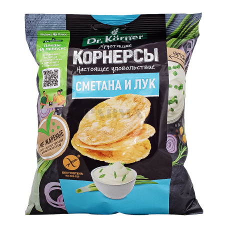 Chips "Dr. Korner" onion, sour cream, gluten-free 50g