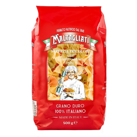Pasta "Maltagliati 337 Farfalle Tricolore" 500g