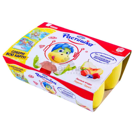 Կաթնաշոռ «Danone Растишка» հատապտուղներ, դեղձ, տանձ 270գ