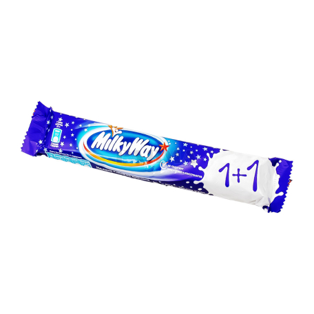 Բատոն «Milky Way 1+1» կաթնային շոկոլադ 52գ
