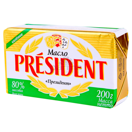 Կարագ «President» աղի 80% 200գ