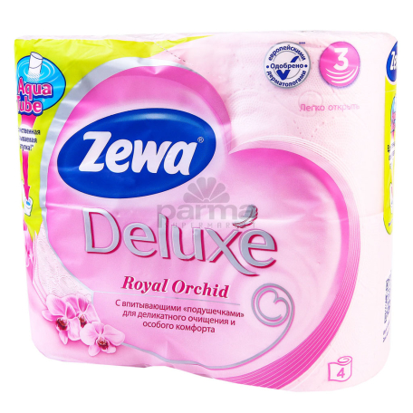 Туалетная бумага `Zewa Deluxe` 4 шт