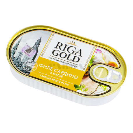 Սարդինայի պահածո «Riga Gold» ձեթի մեջ 190գ